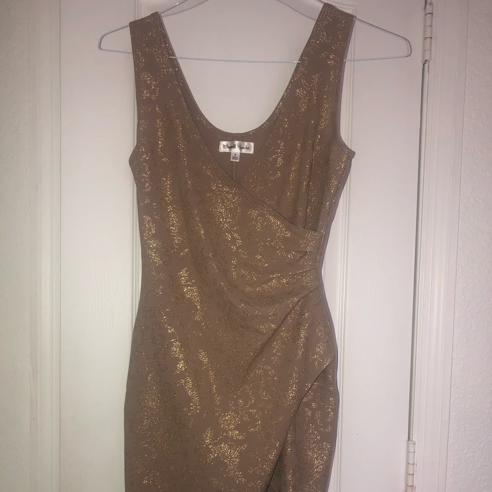 Tan/golden bodycon dress